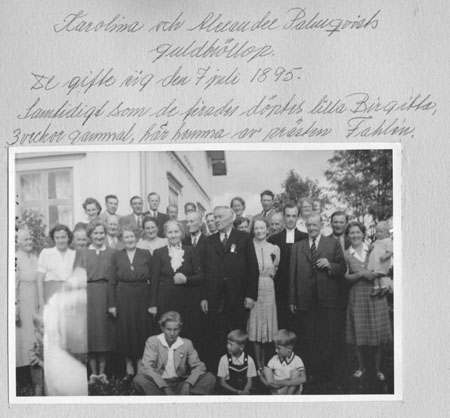 Guldbröllopsbild Karolina och Alexander 1945